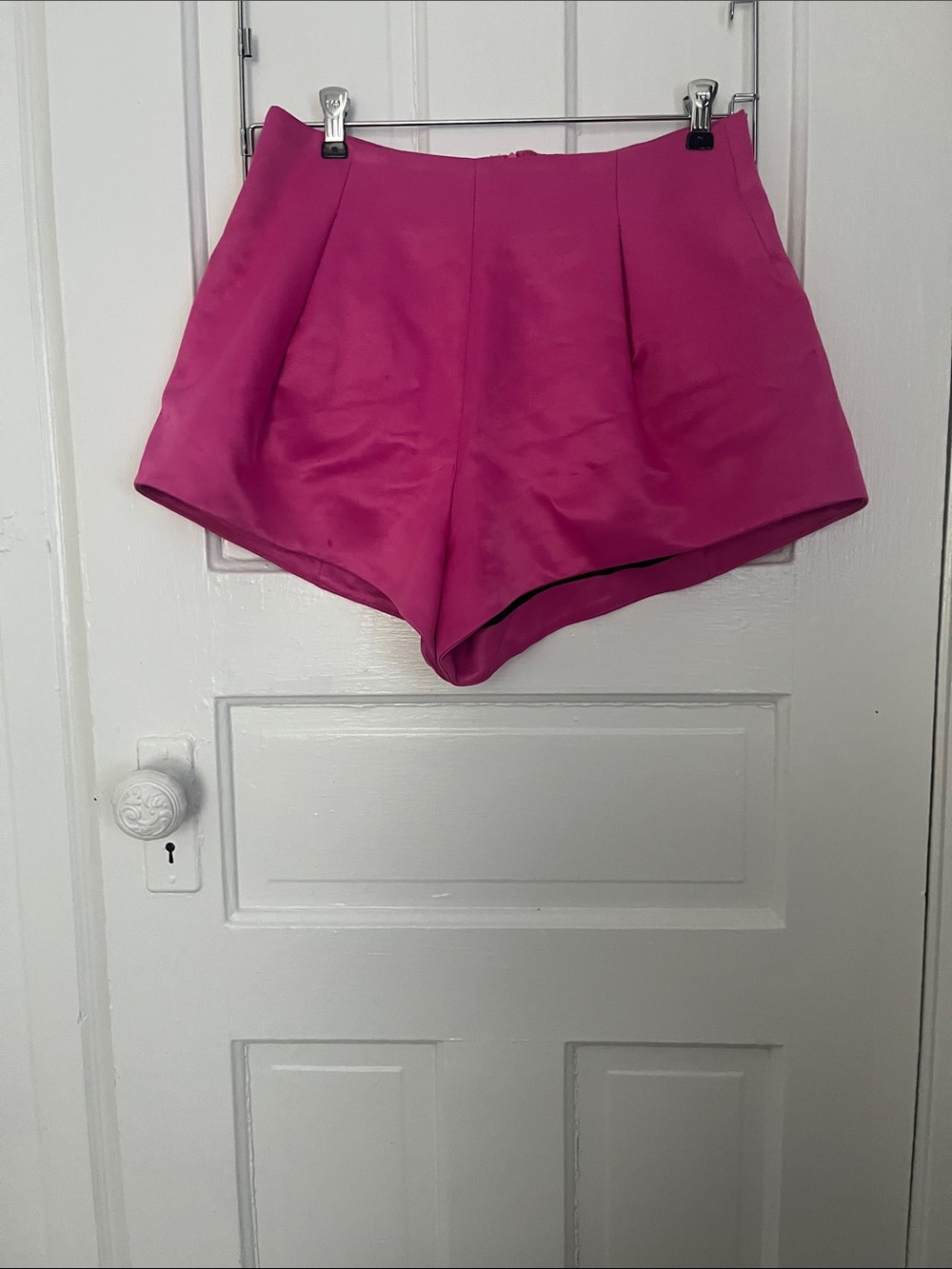 High-Waist Pink Women’s Dress Shorts